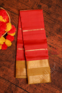 brick-red-colour-body-with-velthari-zari-butta-with-contrast-blouse-border