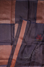 BLUE COLOUR KORA ORGANZA SAREE WITH SELF BLOUSE & BORDER