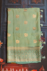 parris-green-colour-satin-banaras-saree-with-zari-annam-butta-and-self-blouse