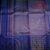 MAGENTA COLOUR BODY GOLD ZARI BUTTA WITH CONTRAST BLOUSE & BORDER