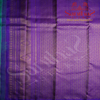 AQUAMARINE BLUE COLOUR BODY BIG BUTTA WITH CONTRAST BLOUSE