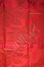DARK PINK COLOUR BODY COPPER ZARI BIG MANGO BUTTA WITH SELF BLOUSE