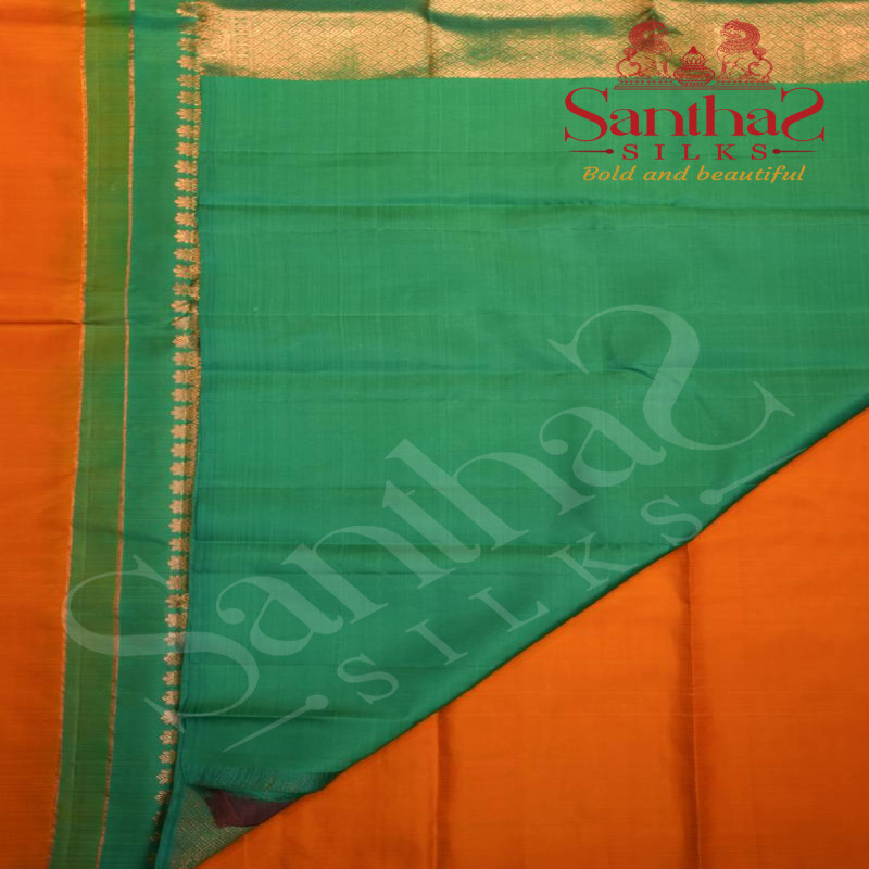 BORDERLESS MUSTARD YELLOW COLOUR BODY WITH BIG MOTIFS AND CONTRAST BLOUSE