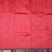 ONE SIDE BORDER ANANDHA PINK COLOUR BODY GOLD ZARI BUTTA WITHOUT BLOUSE