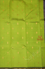 ONE SIDE BORDER YELLOW GREEN COLOUR BODY WITH GOLDEN ZARI BUTTA & WITHOUT BLOUSE