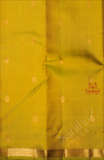 LIME GREEN COLOUR BODY WITH SMALL BUTTAS AND SELF COLOUR PALLU WITH SELF COLOUR BLOUSE