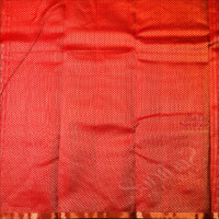 BRIGHT RED COLOUR BODY WITH SMALL BUTTAS AND SELF COLOUR PALLU WITH SELF COLOUR BLOUSE