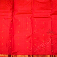 DARK PINK COLOUR BODY WITH GOLDEN ZARI BUTTA WITH SELF BLOUSE