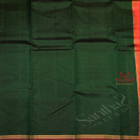 FOREST GREEN COLOUR PLAIN BODY WITH CONTRAST BLOUSE