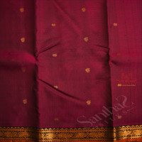 MAGENTA COLOUR BODY WITH GOLDEN ZARI BUTTAS AND CONTRAST COLOUR BLOUSE