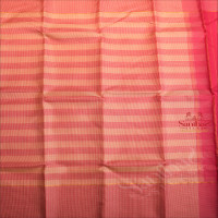 BABY PINK COLOUR CHECKED BODY WITH CONTRAST BLOUSE & BORDER