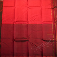 HALF & HALF DARK ROSE AND MAGENTA COLOUR BODY AND CONTRAST PALLU & BLOUSE