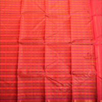 MULTI COLOUR BODY WITH ROSE CHECKS GOLDEN ZARI MANGO BUTTA BORDER & WITHOUT BLOUSE