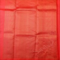 TORQUOISE BLUE COLOUR BODY WITH GOLDEN ZARI KOLAM BUTTA WITH CONTRAST BLOUSE