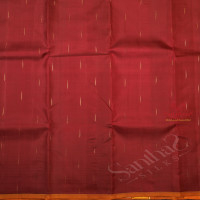 MAROON COLOUR BODY GOLDEN ZARI MOTIF WITH CONTRAST BLOUSE