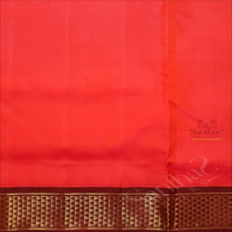 9 YARDS MADISAR DARK PINK COLOUR PLAIN BODY WITH CONTRAST BORDER & WITHOUT BLOUSE