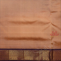 9 YARDS MADISAR SOFT BEIGE COLOUR BODY WITH CONTRAST BORDER & WITHOUT BLOUSE