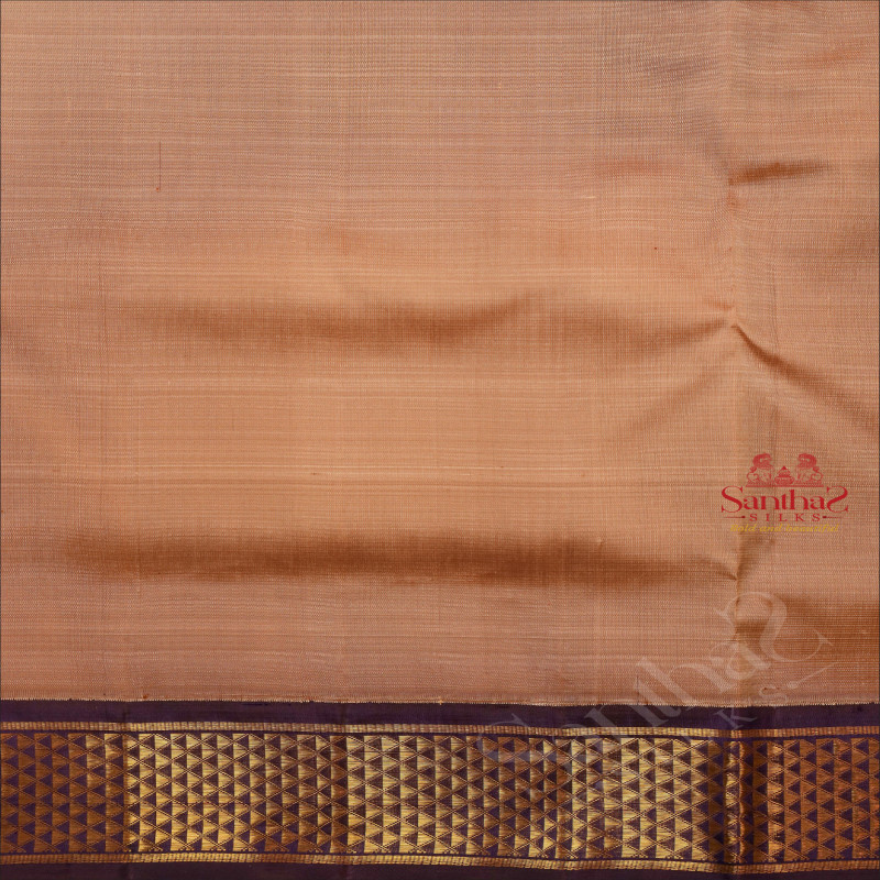 9 YARDS MADISAR SOFT BEIGE COLOUR BODY WITH CONTRAST BORDER & WITHOUT BLOUSE