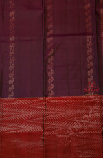 PURPLE COLOUR BODY WITH COPPER ZARI FANCY BUTTA WITH CONTRAST BLOUSE & BORDER