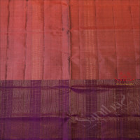 GRAPE COLOUR BODY WITH GOLDEN ZARI BUTTA WITH CONTRAST BLOUSE & BORDER